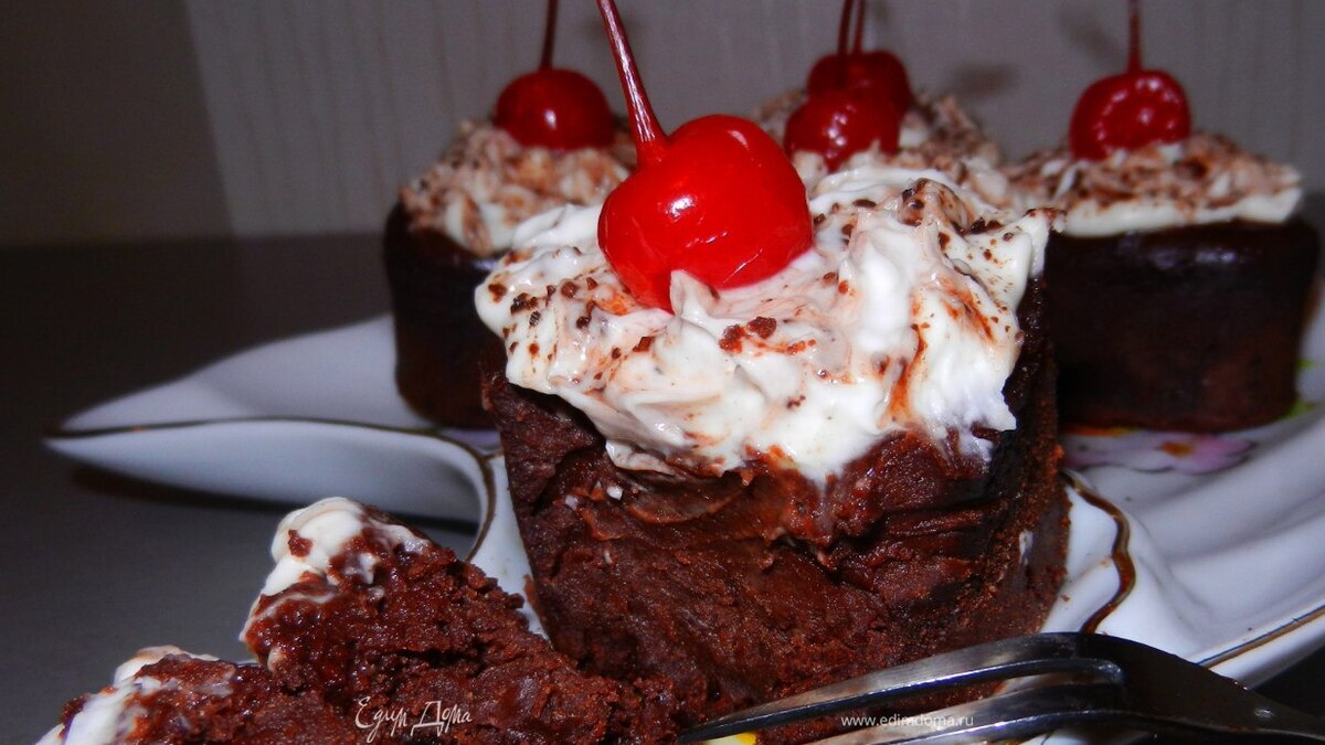 Шоколадные пирожные за 15 минут