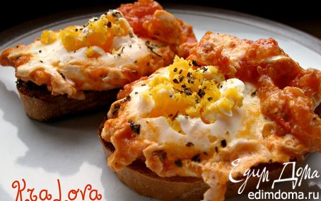 Рецепт Яичница с томатами - Uova al Pomodoro
