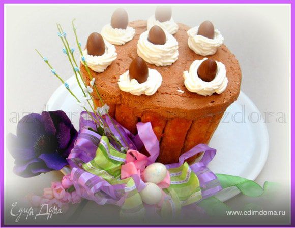 Шарлотка с шоколадным суфле - глясе Шарлотка с шоколадным суфле - глясе