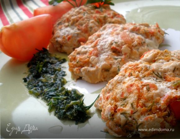 Куриные паровые котлетки под соусом от Ю. Высоцкой