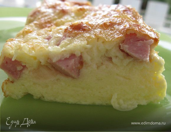 Фриттата с ветчиной и сыром Фриттата с ветчиной и сыром
