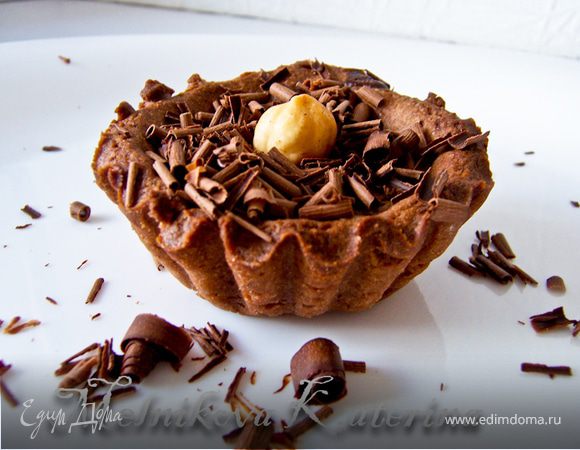 Шоколадные тарталетки с кофейно-шоколадным кремом