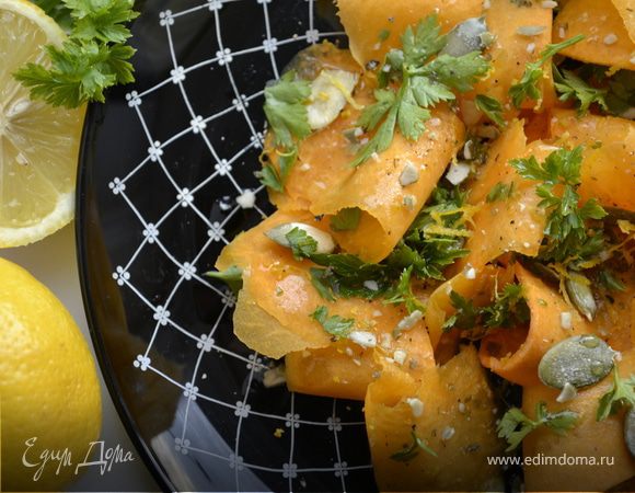 Тыквенный салат с петрушкой