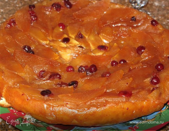 Пирог Татен песочный "Яблоки с клюквой" Пирог Татен песочный "Яблоки с клюквой"