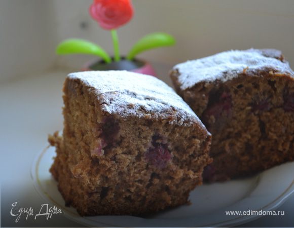 Кофейно-медовый пирог с вишней Кофейно-медовый пирог с вишней