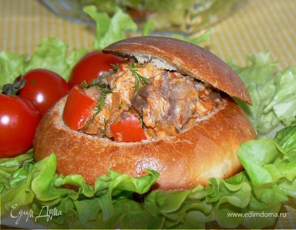 Ужин в хлебной булочке Ужин в хлебной булочке