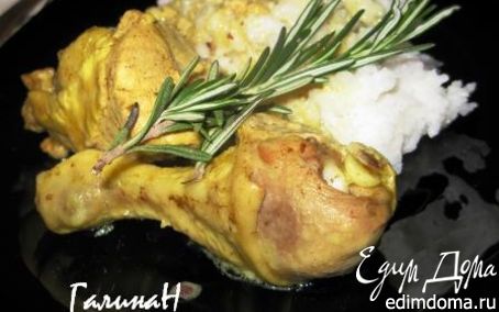 Рецепт Ароматная курица в сливочно-ореховом соусе