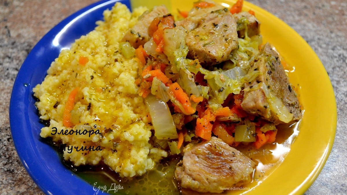 Пшённая каша с рагу