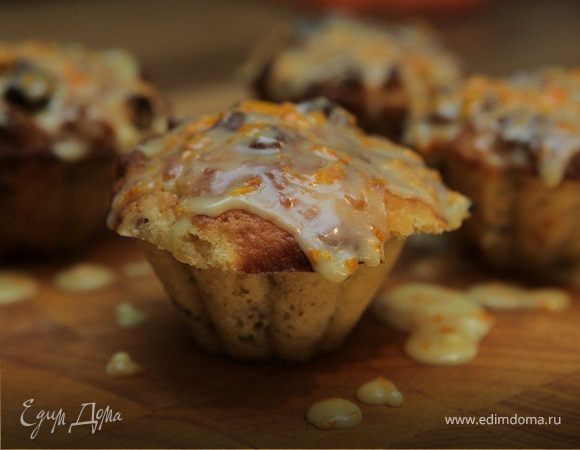 Маффины с курагой и орехами пекан 