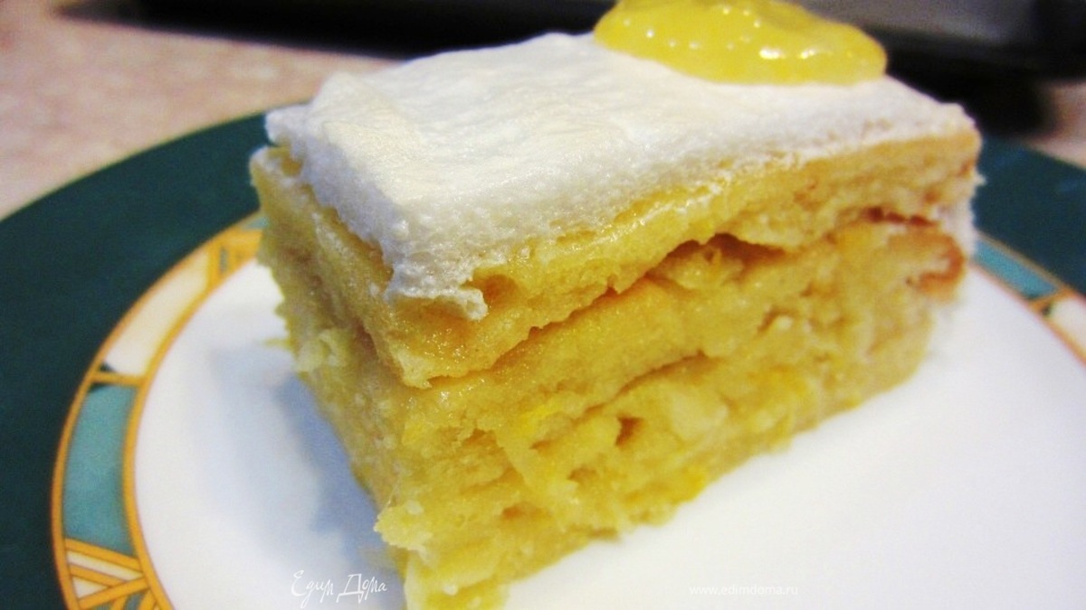 Лимонный пирог по рецепту мамы