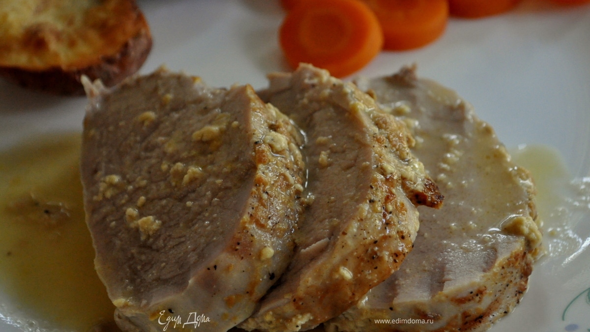 Свинина в винно - горчичном соусе