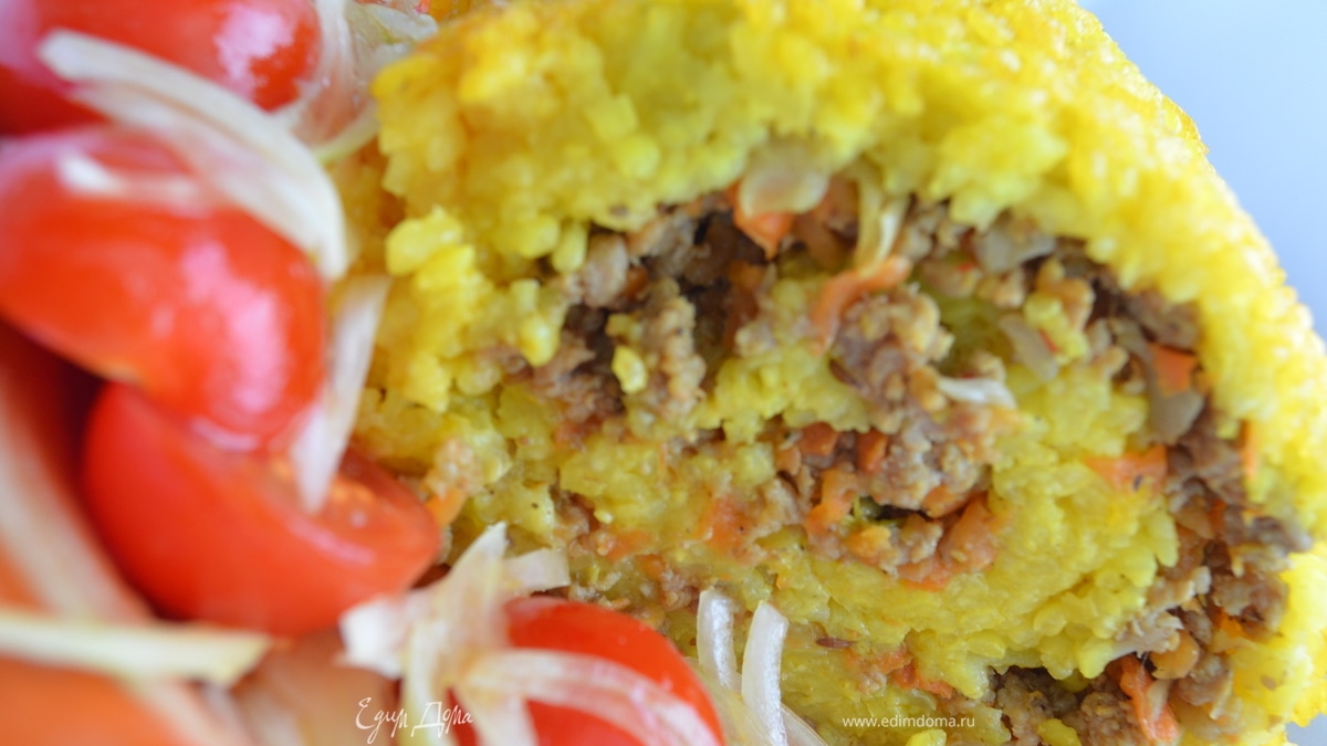 Рисовый рулет а–ля плов