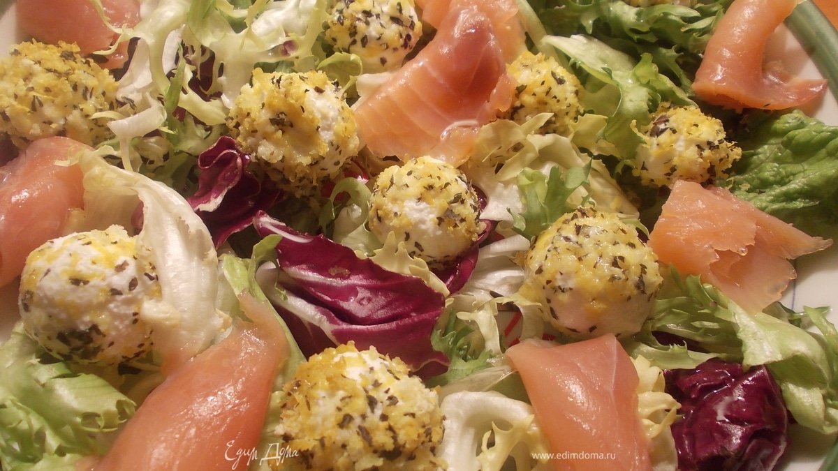 Творожные шарики с семгой