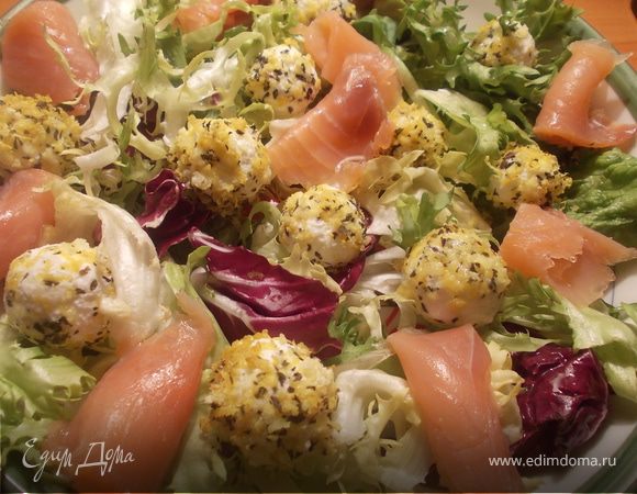 Творожные шарики с семгой Творожные шарики с семгой