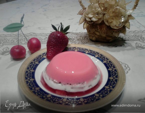 Сливочно-ягодное желе