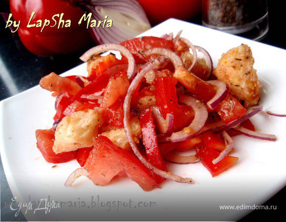 Панцанелла — классический итальянский салат с хлебом