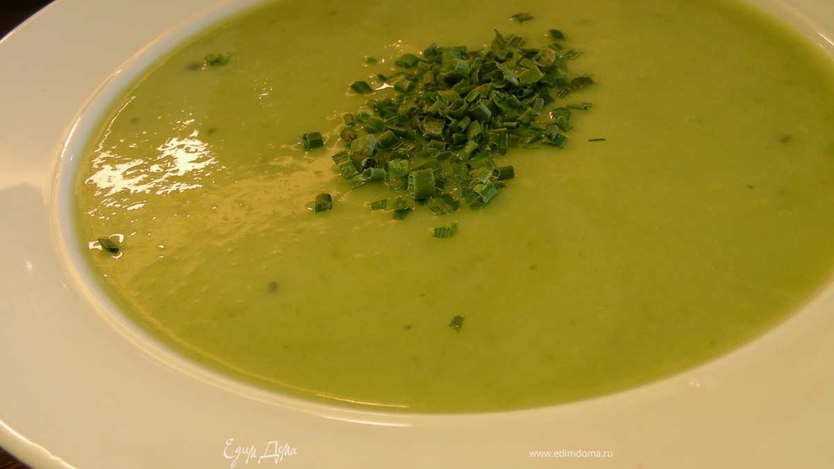 Крем-суп из спаржи и цукини