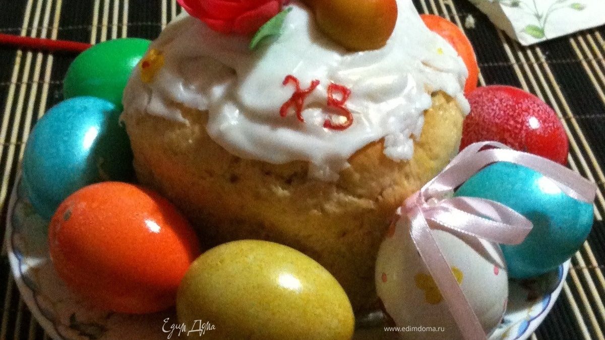 Кулич с шафраном по старинному рецепту