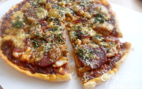 Рецепт Пицца Ассорти (Assorti) +соус для пиццы