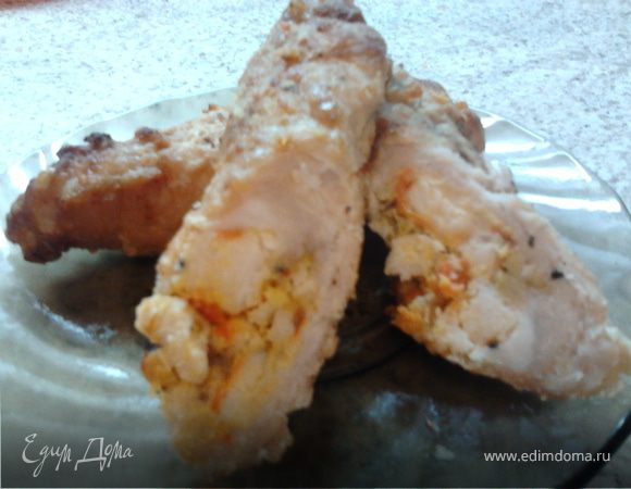 Мясные пальчики с киви и яблоками Мясные пальчики с киви и яблоками