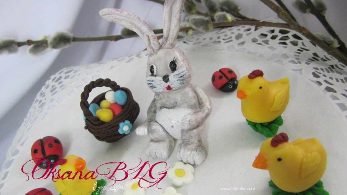 Украшение на пасхальный торт
