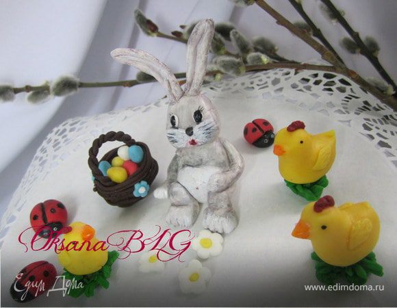 Украшение на пасхальный торт