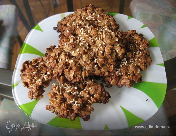 Вкусное овсяное печенье без муки и яиц