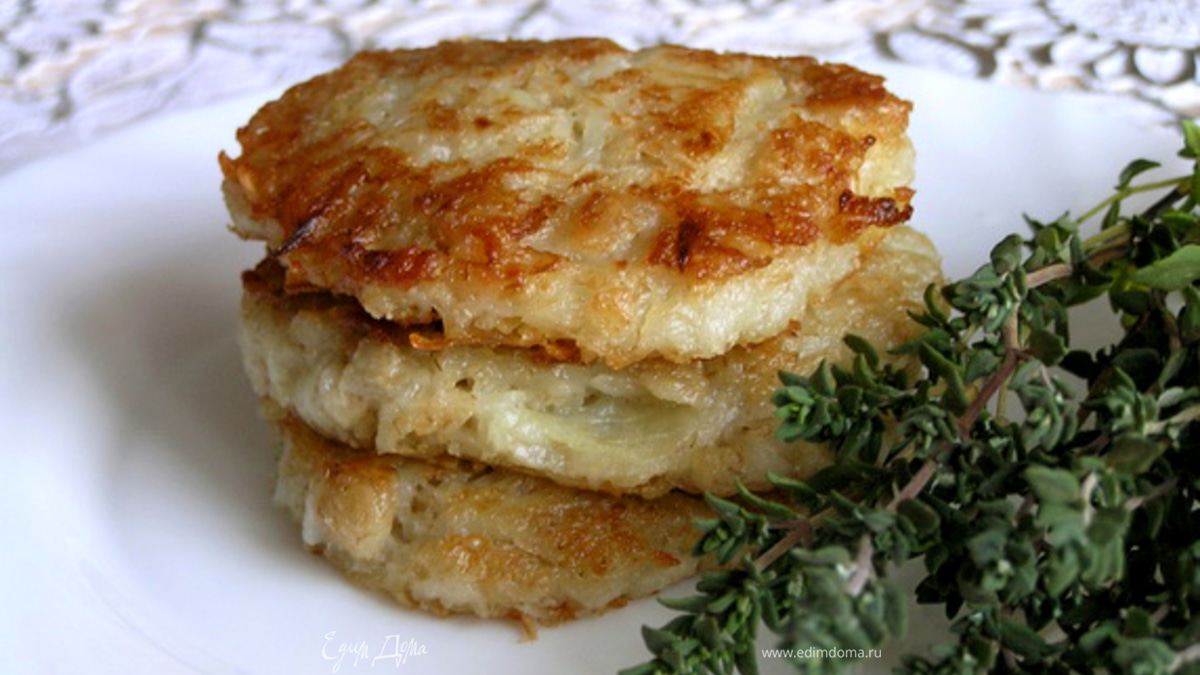 Котлеты из картофеля и овсянки с базиликом