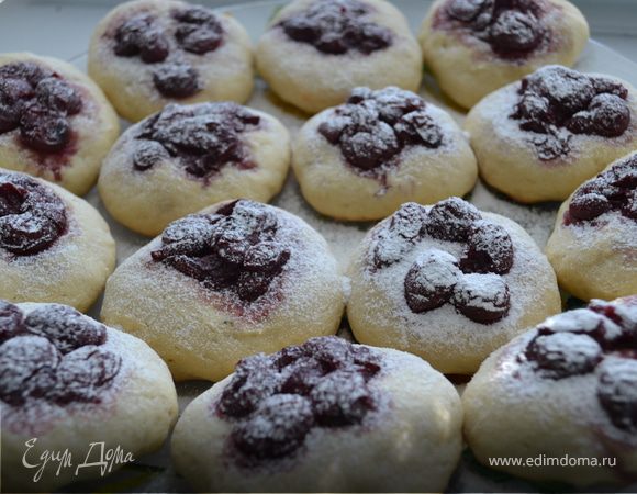 Печенье с вишней и с шоколадом