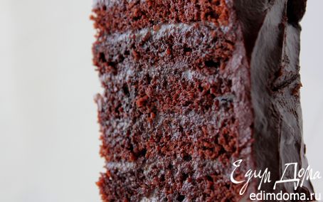 Рецепт Многослойный шоколадный торт с карамелью