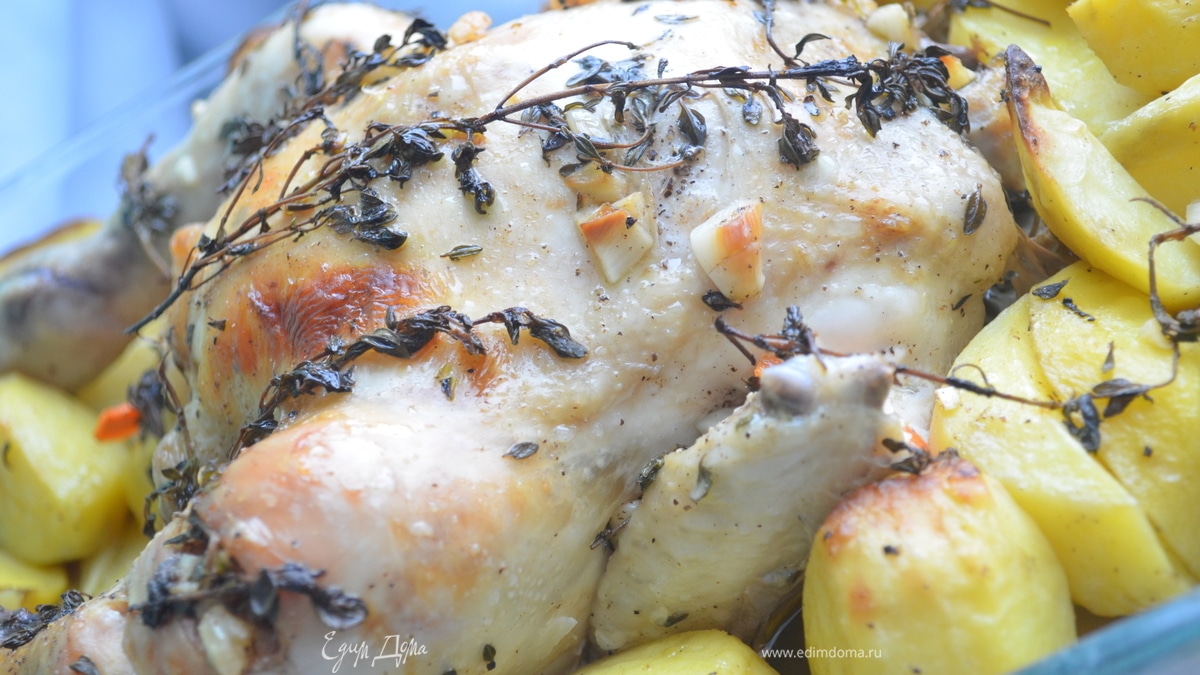 Курица с тимьяном