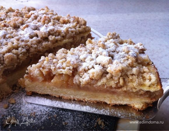 Яблочный пирог со штрейзелем