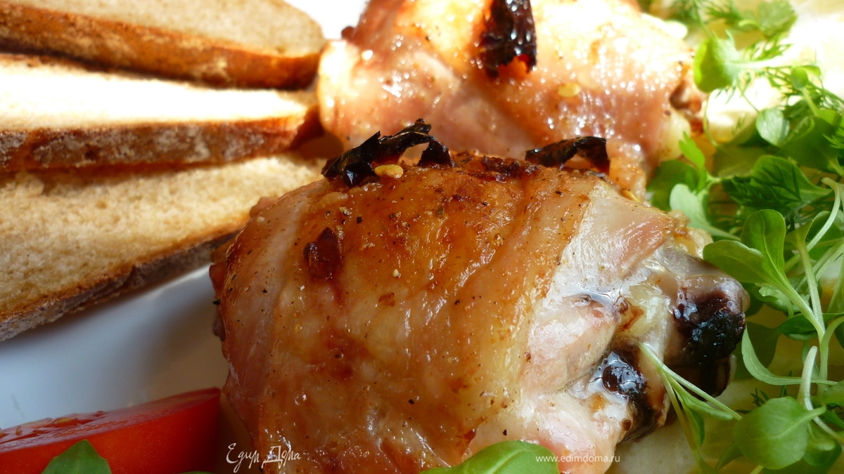 Острая маринованная курица в духовке. Pollo alla diavola