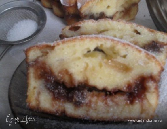 Двойной кекс (с прослойкой из варенья)