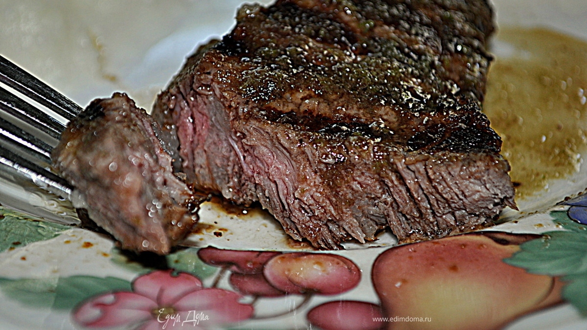 Стейк в лаймовом маринаде