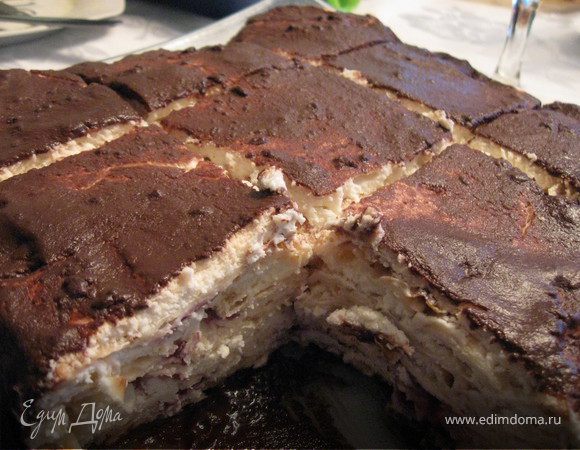 Творожный торт из мацы