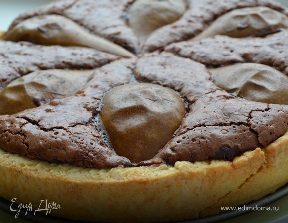 Шоколадно-грушевый тарт от Д.Оливера