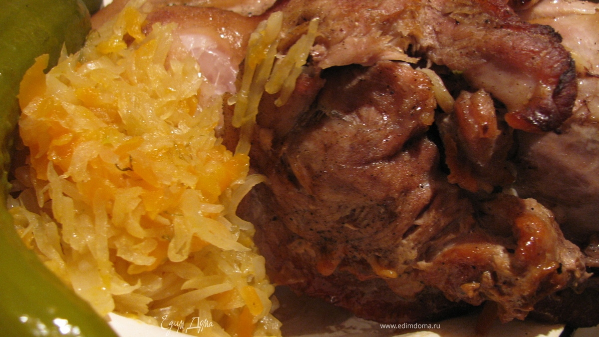 Рецепт из Чехии "Печено вепрево колено"