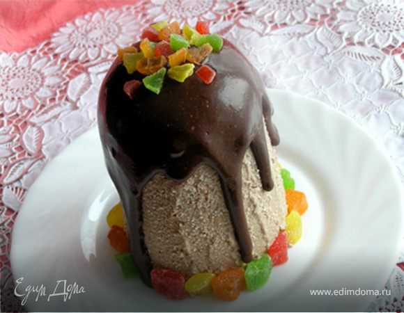 Шоколадная творожная пасха