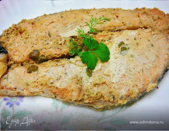 Паровой лосось в кунжутной пасте Паровой лосось в кунжутной пасте