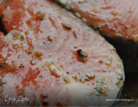 Жареный лосось Жареный лосось