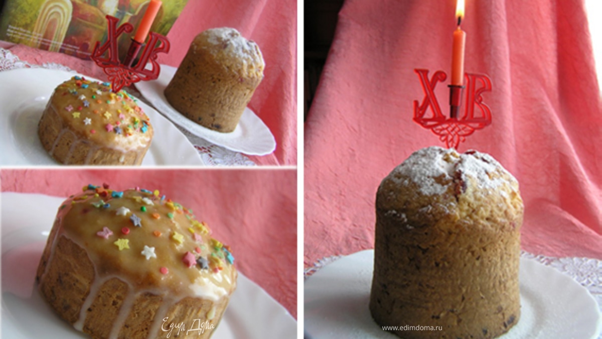 Творожный кекс с вишней