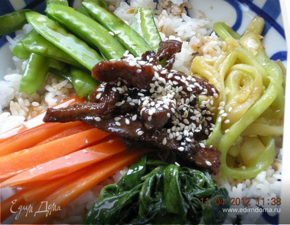 Бибимбап - Корейское национальное блюдо 