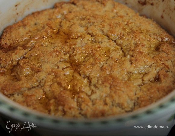 Апельсиновый пудинг с золотистым сиропом