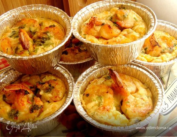 Клафути с креветками и сладкой кукурузой Клафути с креветками и сладкой кукурузой