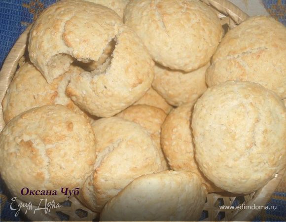 Овсяно-кунжутные печеньки или полезный полдник Овсяно-кунжутные печеньки или полезный полдник