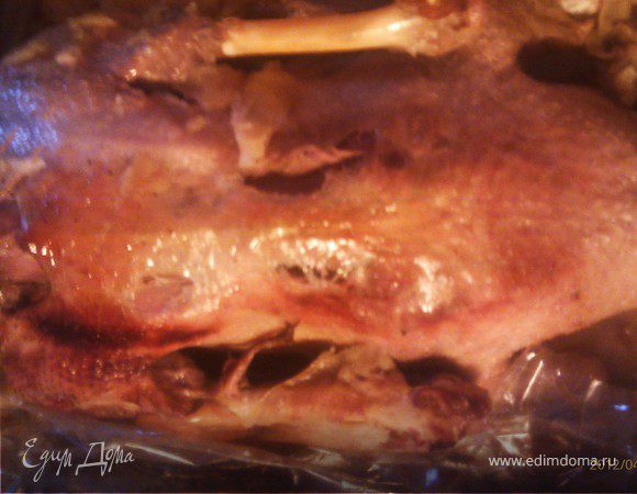 Гусь, запеченный с яблоками Гусь, запеченный с яблоками