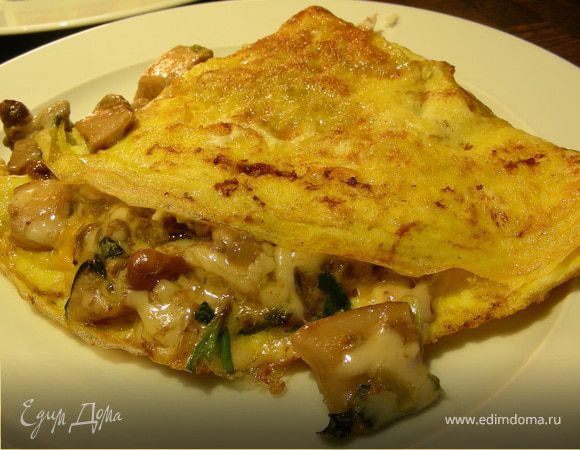 Омлет с белыми грибами и эстрагоном по-французски