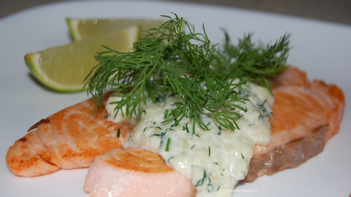 Сёмга под соусом "Камамбер"