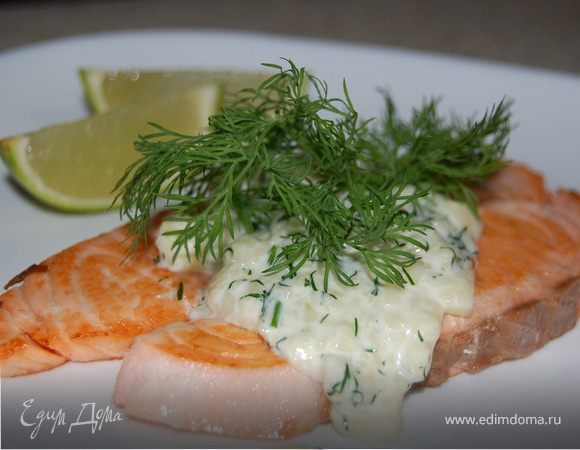 Сёмга под соусом "Камамбер"